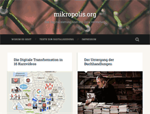 Tablet Screenshot of mikropolis.org